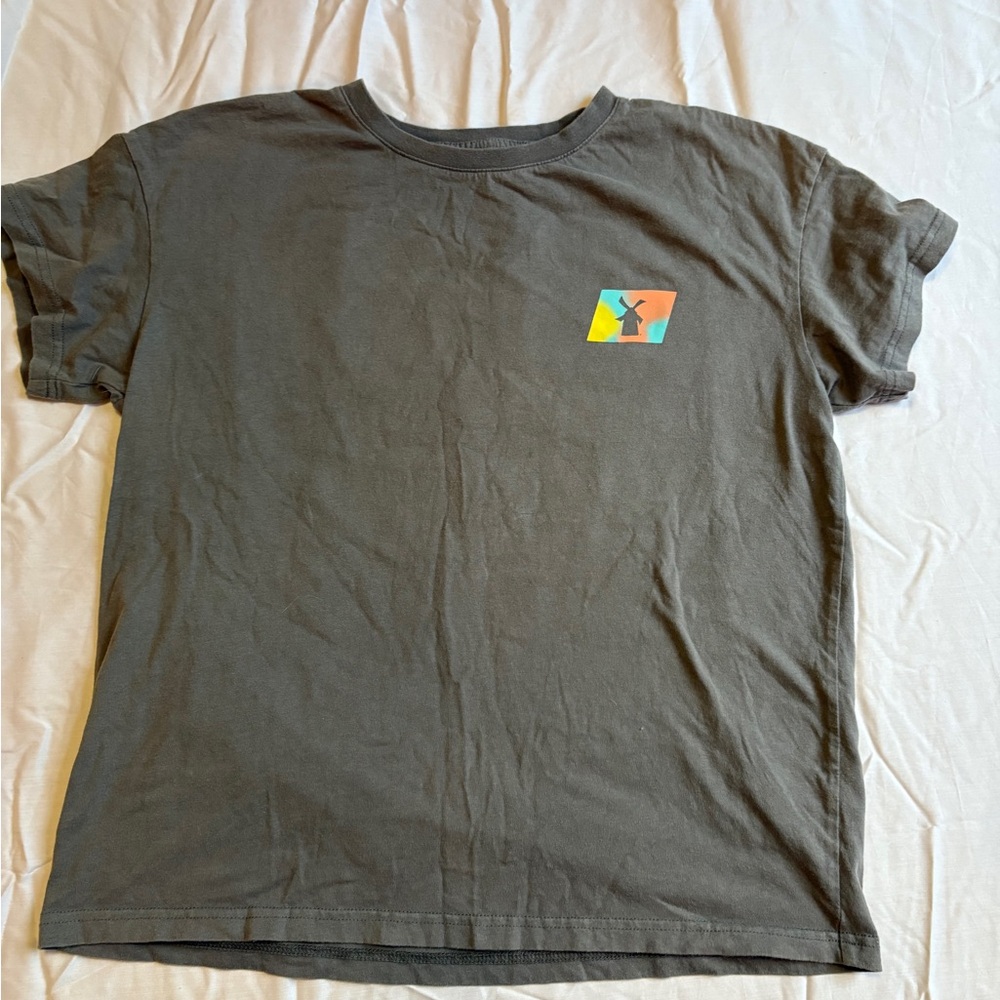Dutch Bros Drink One for Dane End ALS Gray Graphic Tee Size small